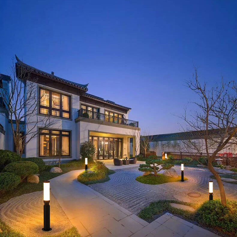 Contemporary Acrylic Waterproof LED Lawn Floor Lamp for Outdoor Use