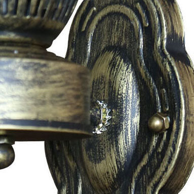 Vintage Industrial Black Metal Kerosene Wall Sconce Light for Hallway