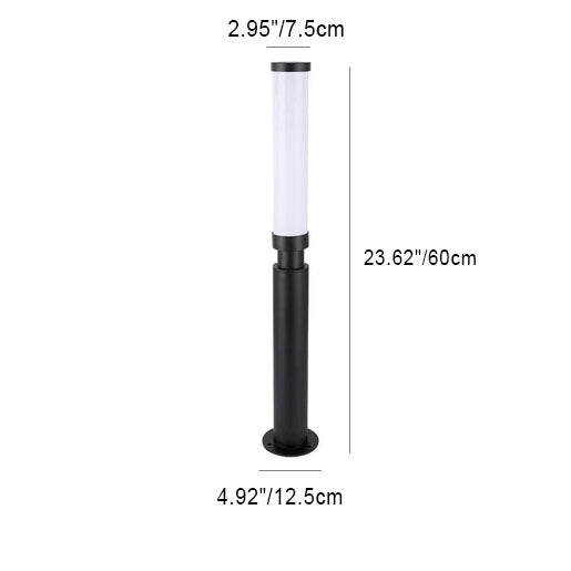 Contemporary Acrylic Waterproof LED Lawn Floor Lamp for Outdoor Use