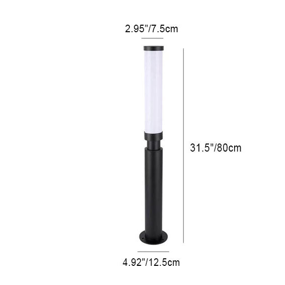 Contemporary Acrylic Waterproof LED Lawn Floor Lamp for Outdoor Use