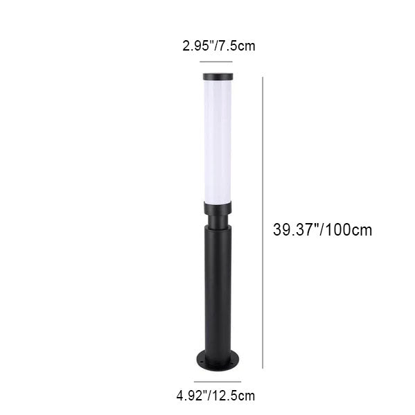 Contemporary Acrylic Waterproof LED Lawn Floor Lamp for Outdoor Use