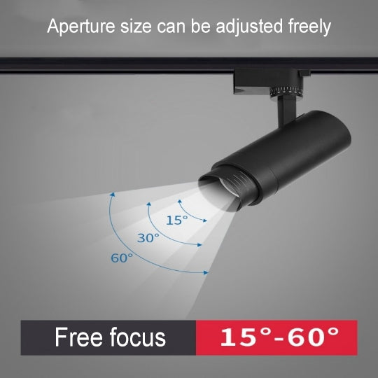 Modern Minimalist LED Track Spotlight - Adjustable Dimmable Lighting for Living Room
