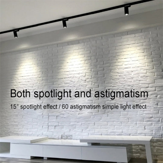 Modern Minimalist LED Track Spotlight - Adjustable Dimmable Lighting for Living Room