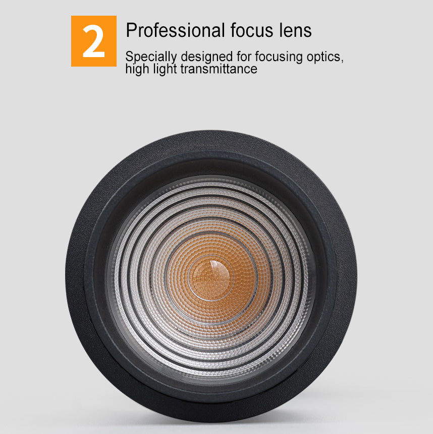 Modern Minimalist LED Track Spotlight - Adjustable Dimmable Lighting for Living Room