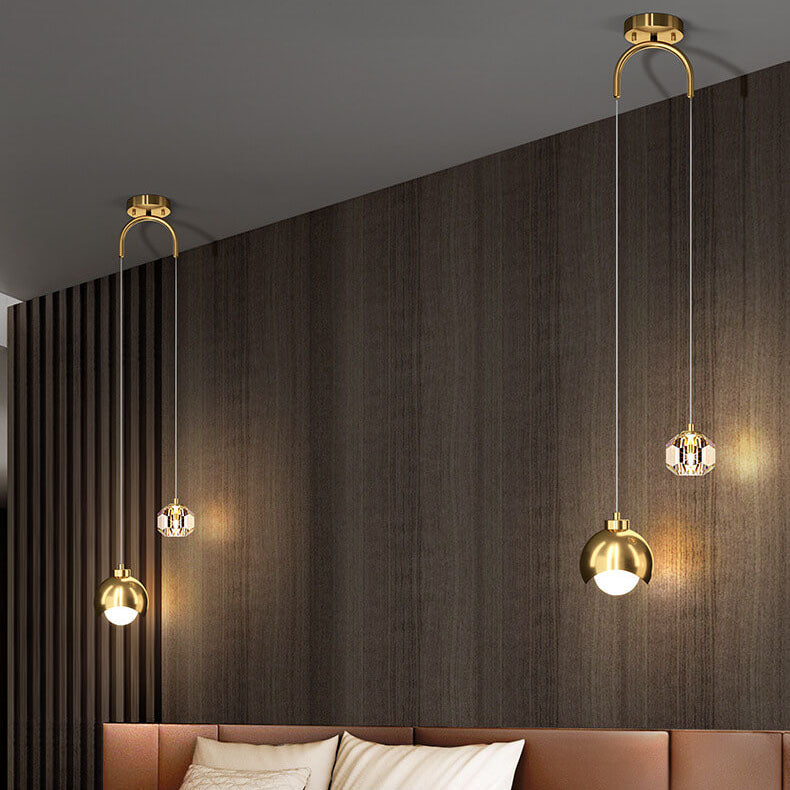 Elegant Brass and Iron LED Island Chandelier for Modern Dining Spaces