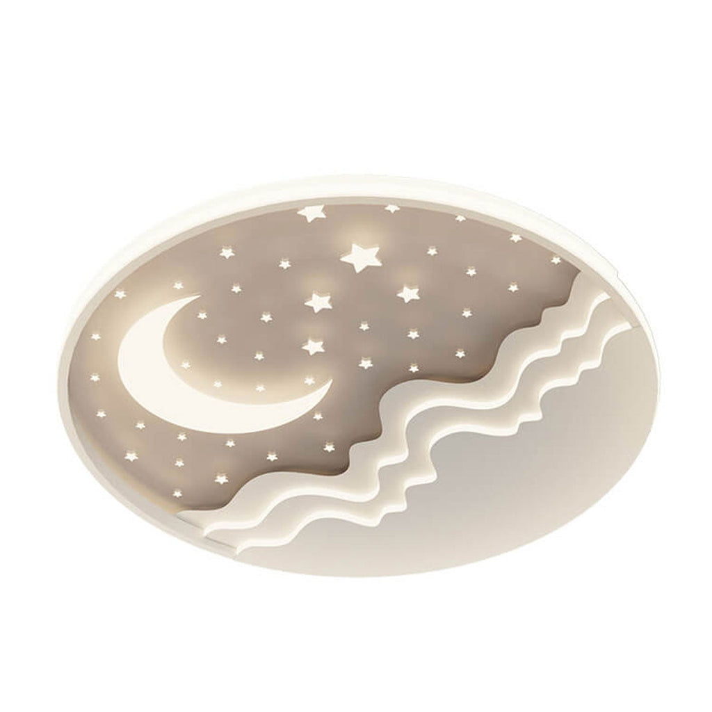 Nordic Style Round Aluminum LED Flush Mount Ceiling Light for Bedroom