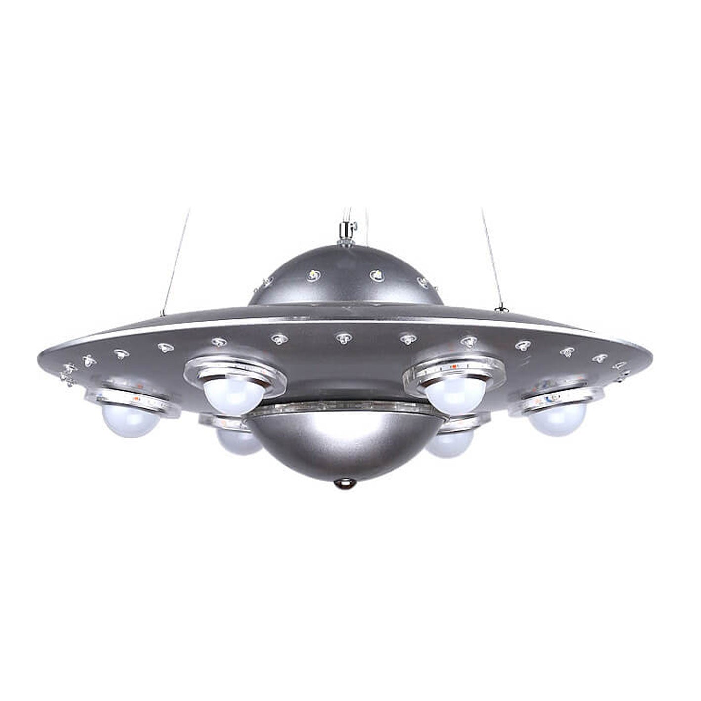 Colorful Cartoon UFO LED Chandelier Light for Kids' Room Decor
