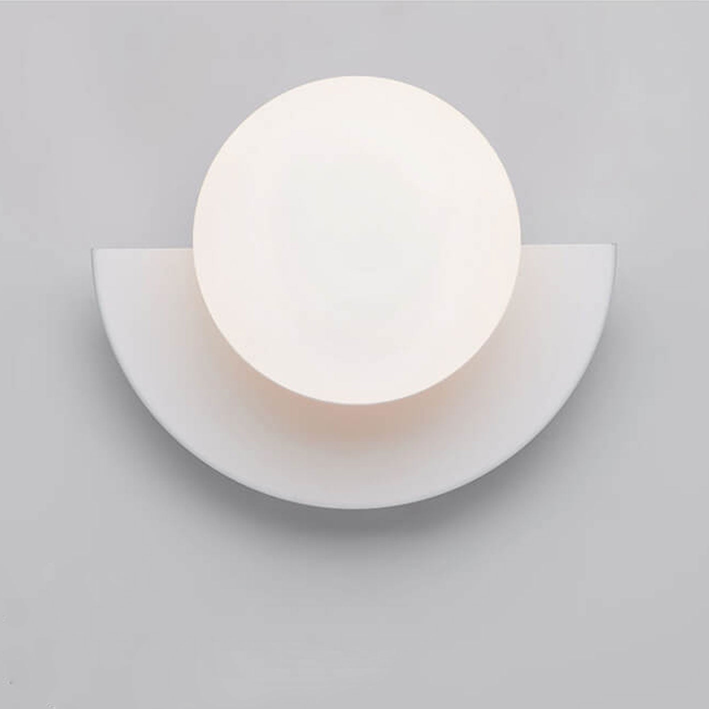 Colorful Glass Semi-Circle Wall Sconce Lamp for Modern Living Spaces