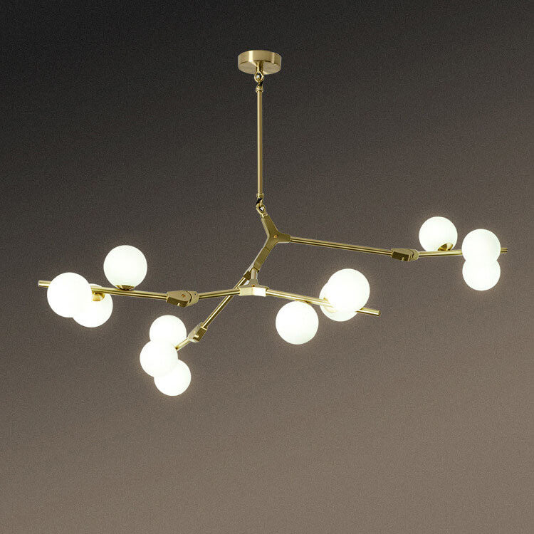 Modern Glass Chandelier with 12/18/24 Lights for Stylish Living Room