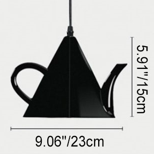 Modern Resin Teapot Pendant Light Fixture for Contemporary Living Room