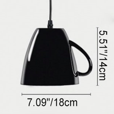 Modern Resin Teapot Pendant Light Fixture for Contemporary Living Room
