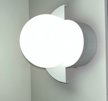 Colorful Glass Semi-Circle Wall Sconce Lamp for Modern Living Spaces