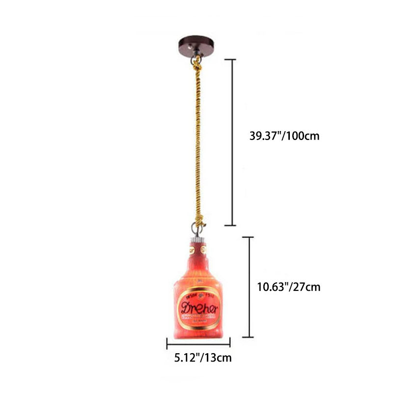 Colorful Resin 1-Light Pendant Light Fixture for Industrial Modern Spaces