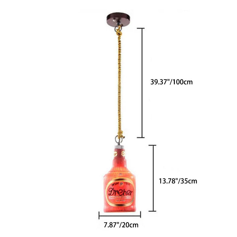Colorful Resin 1-Light Pendant Light Fixture for Industrial Modern Spaces