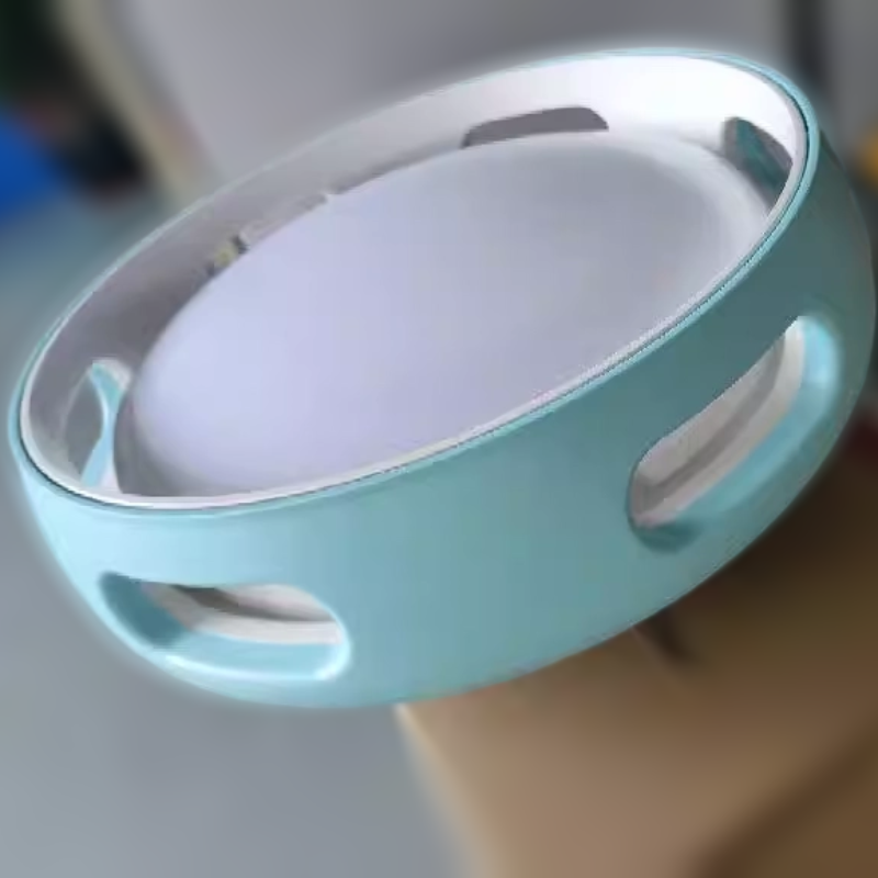 Nordic Bladeless Round Acrylic LED Ceiling Fan Light for Bedroom Decor