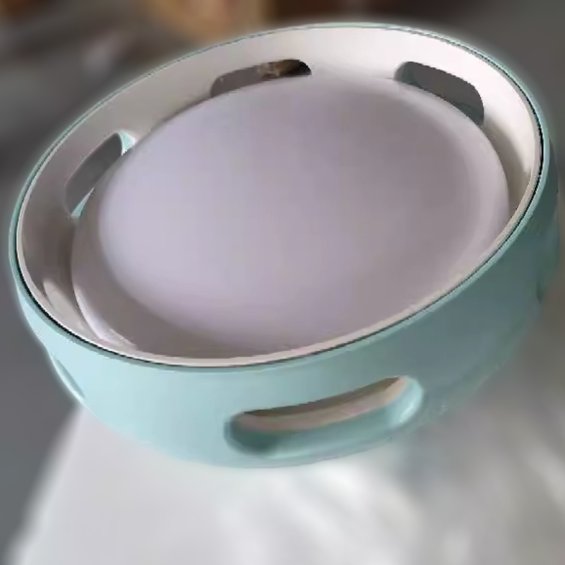 Nordic Bladeless Round Acrylic LED Ceiling Fan Light for Bedroom Decor