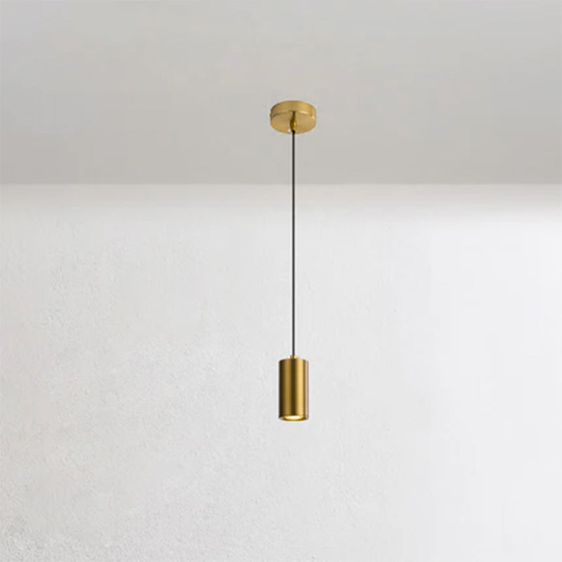 Modern Black Iron Mini Pendant Light Fixture for Minimalist Living Room