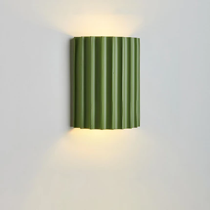 Stylish White Resin 2-Light Nordic Wall Sconce for Bedroom Decor