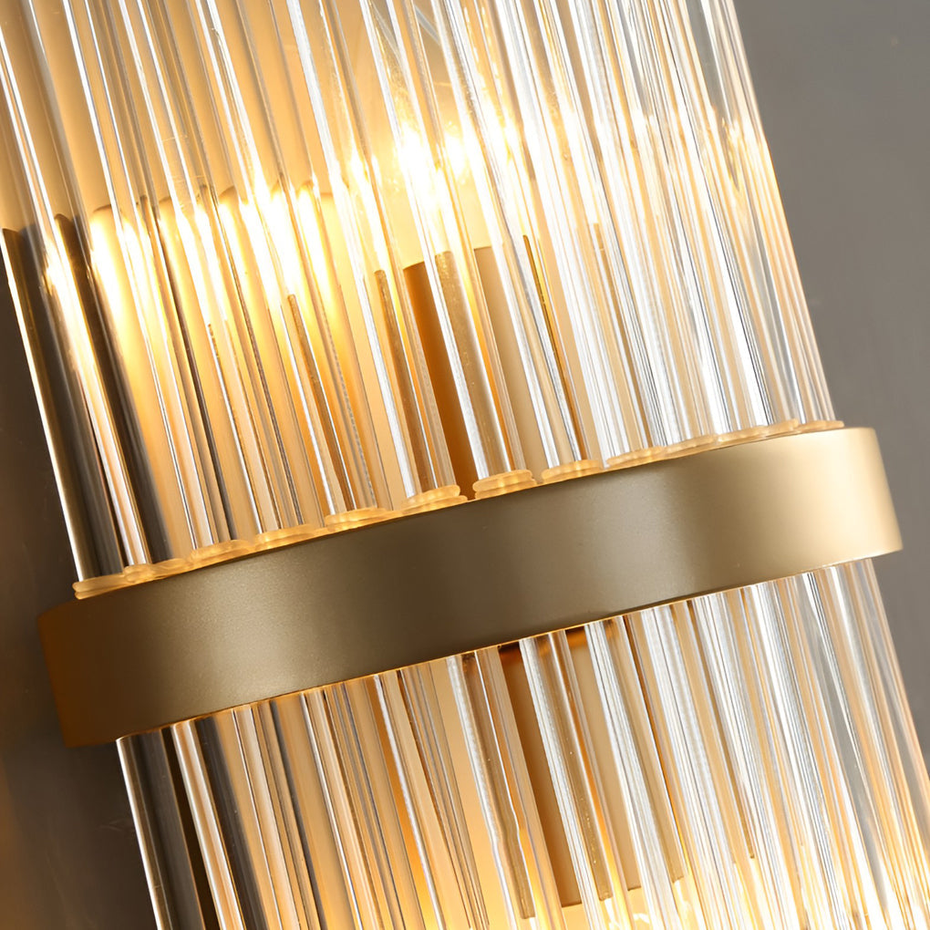 Nordic Style Warm Light Crystal Wall Sconce Lamp for Bedroom Decor