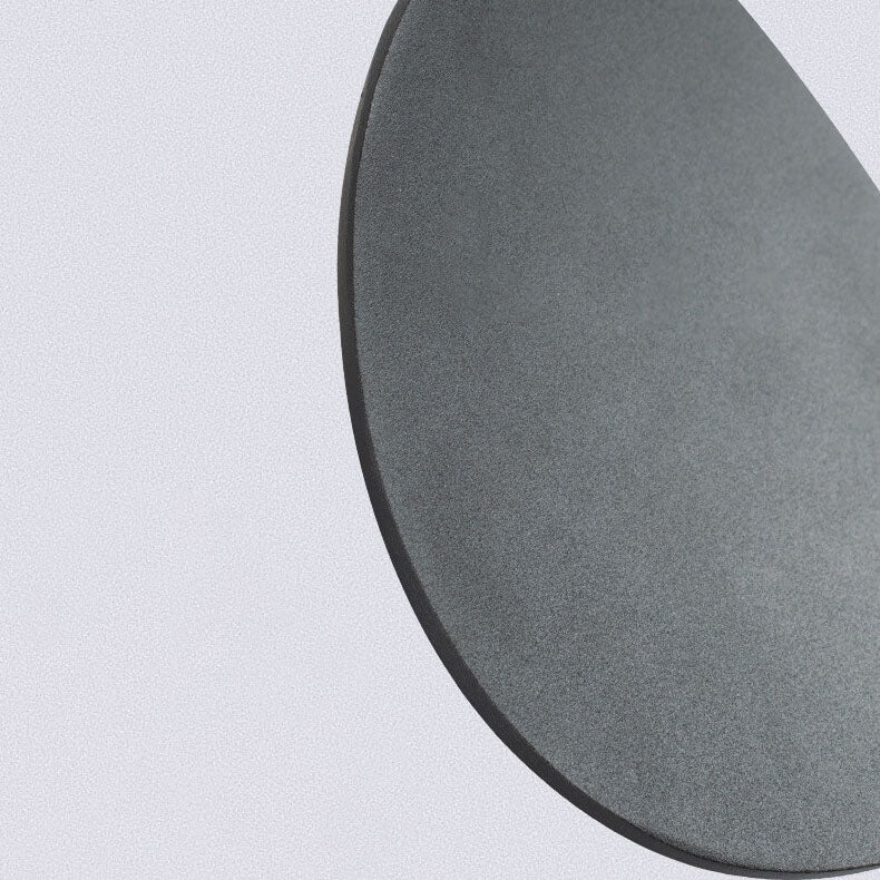 Sleek Black Round LED Wall Sconce for Indoor and Outdoor Use