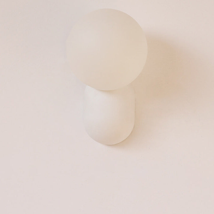Chic Macaron Cream Resin 1-Light Wall Sconce Lamp for Modern Décor