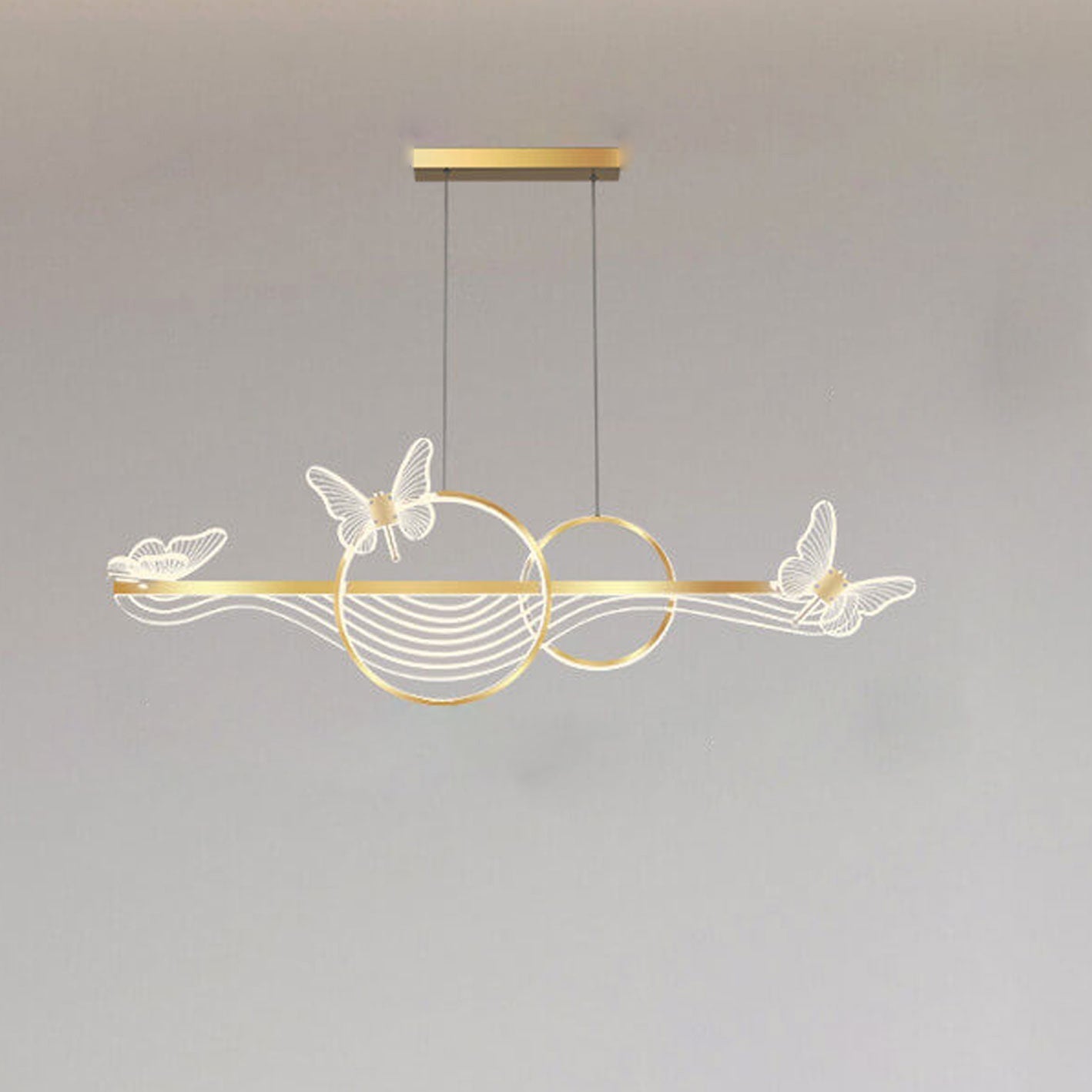 Luxury Nordic Style LED Chandelier Pendant Light for Kitchen Island