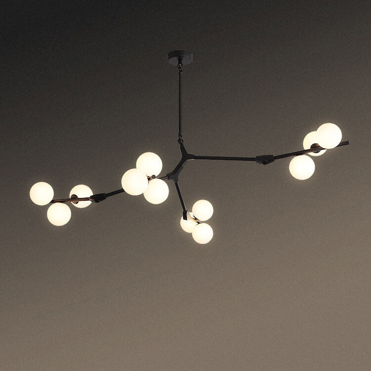 Modern Glass Chandelier with 12/18/24 Lights for Stylish Living Room