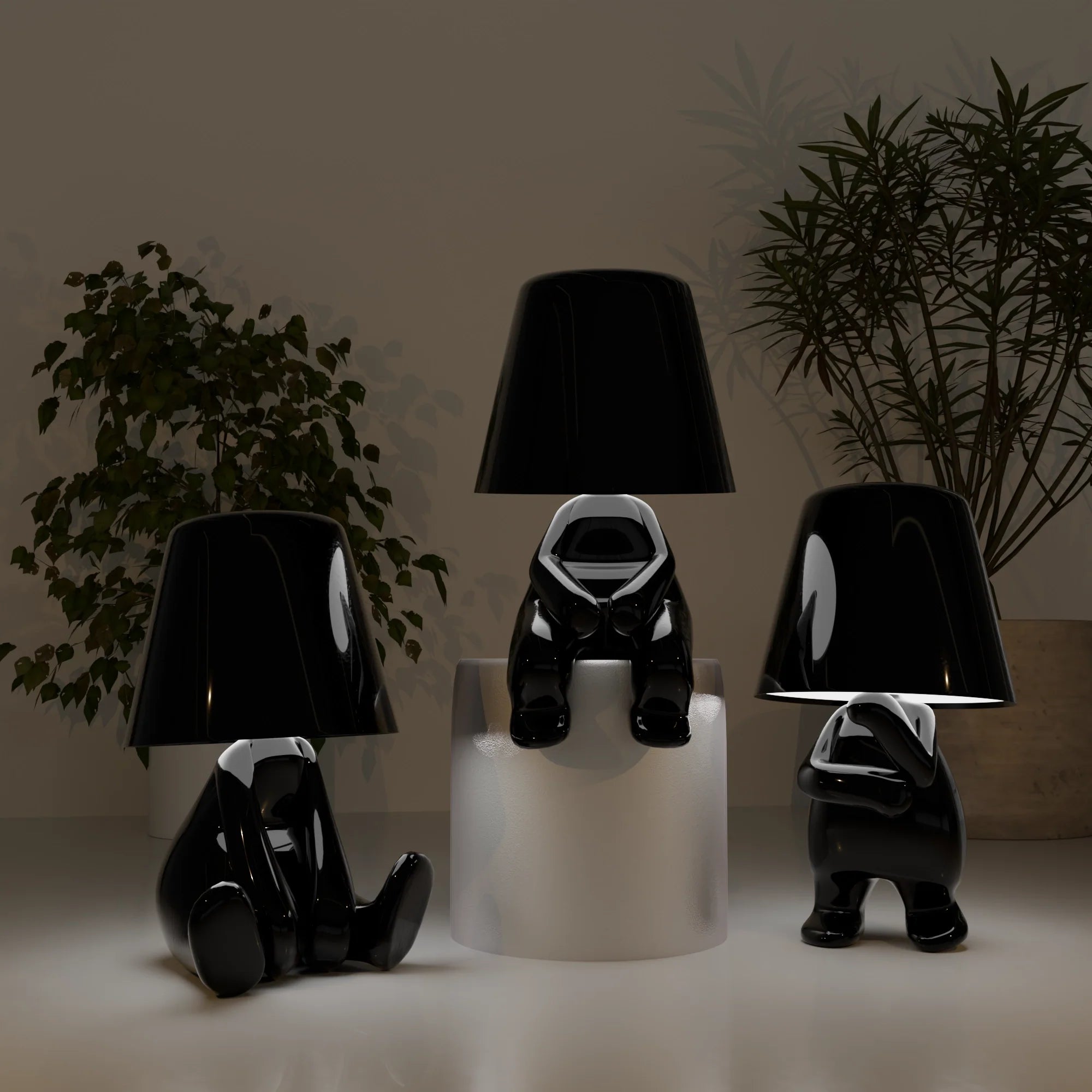 Elegant Black Metal Table Lamp Collection for Modern Living Spaces
