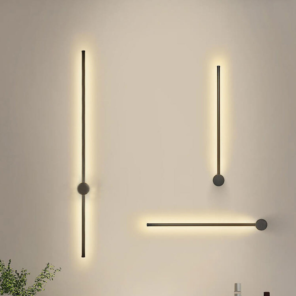 Stylish Minimalist Silver Aluminum LED Wall Sconce for Living Room Lighting