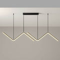 Sleek Aluminum N-Shaped LED Chandelier with Silicone for Dining Room