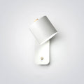 Nordic Rotatable Cylinder Wall Sconce Light in Elegant White Finish