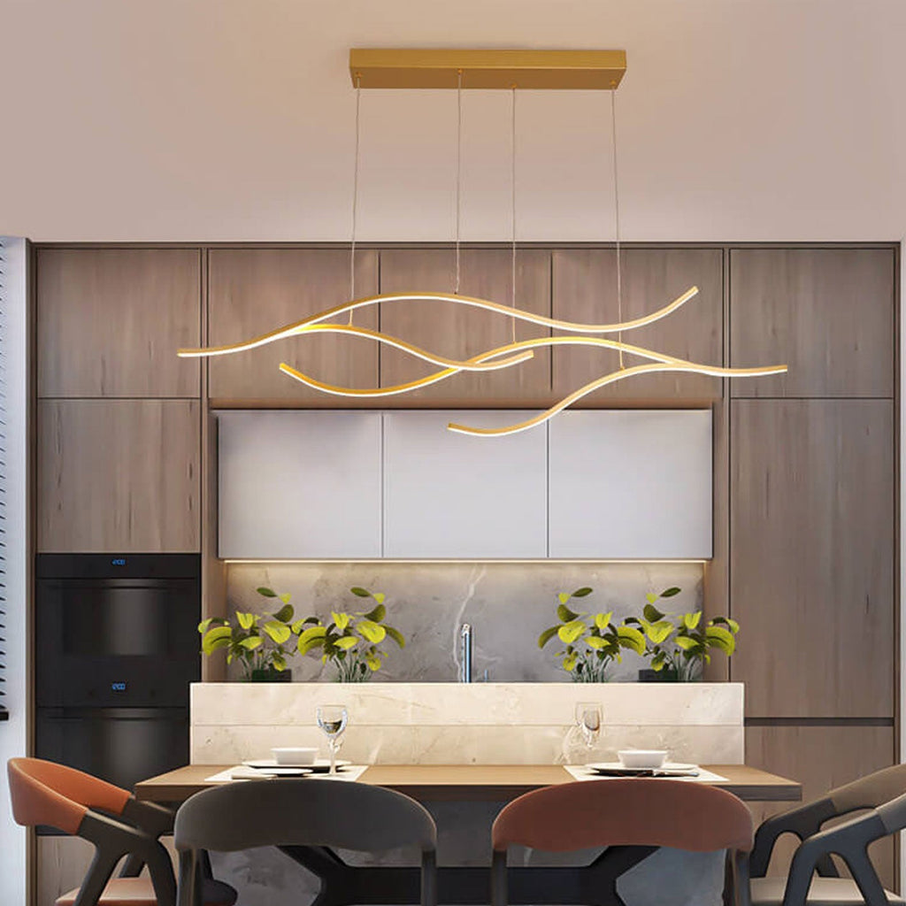 Scandinavian White LED Chandelier Pendant Light for Modern Interiors