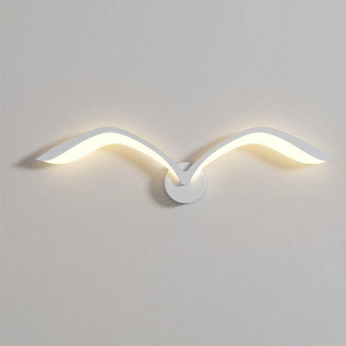 Nordic Minimalist White Acrylic LED Wall Sconce for Living Room Decor