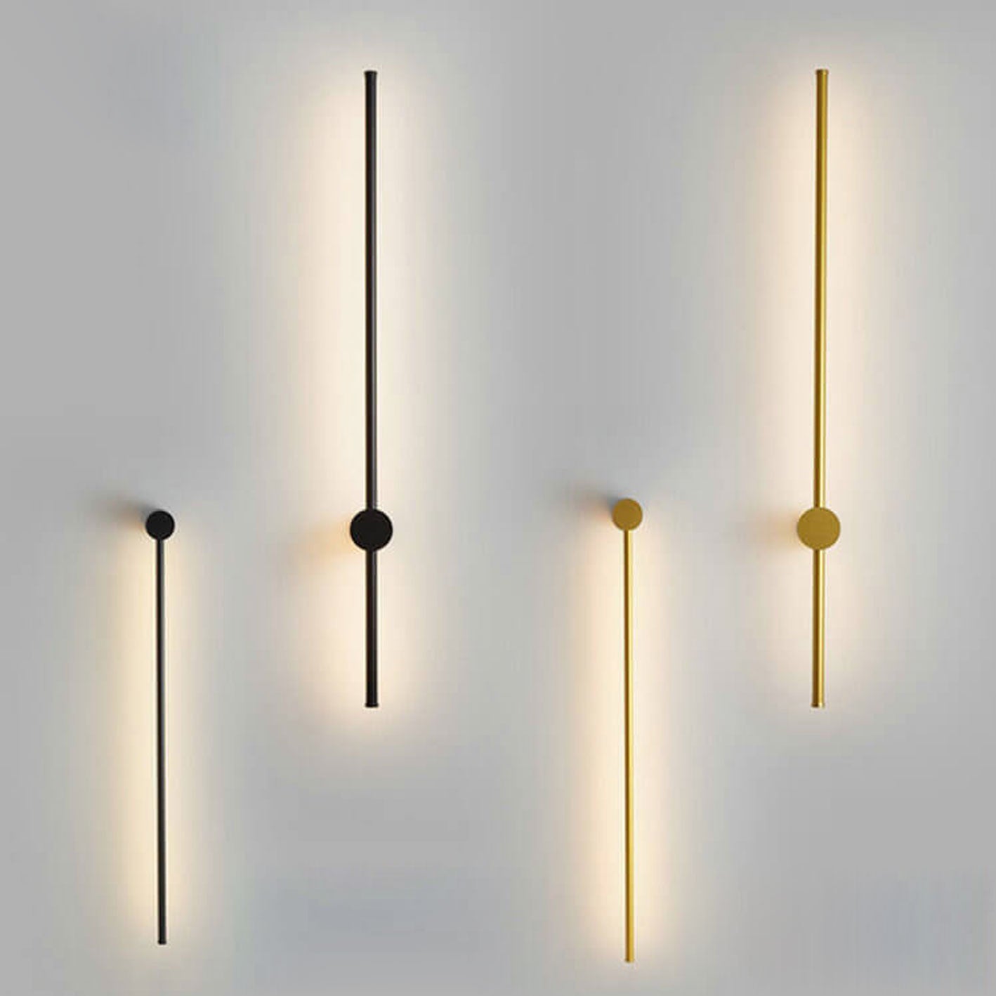 Stylish Minimalist Silver Aluminum LED Wall Sconce for Living Room Lighting