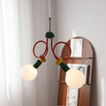 Scandinavian Black Orb Glass Chandelier, 2/3/5 Lights for Bedroom