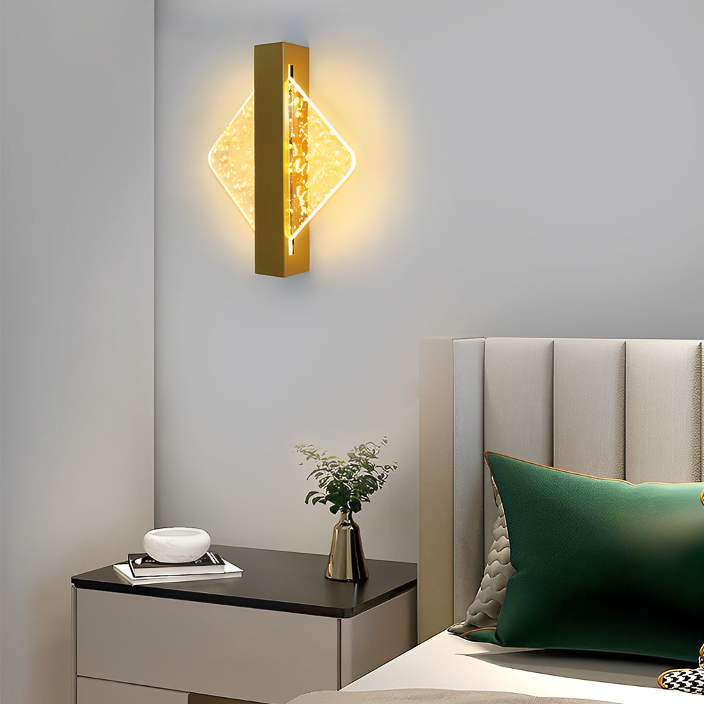 Nordic LED Wall Lamp, Round Square Semicircle Design for Bedroom Decor