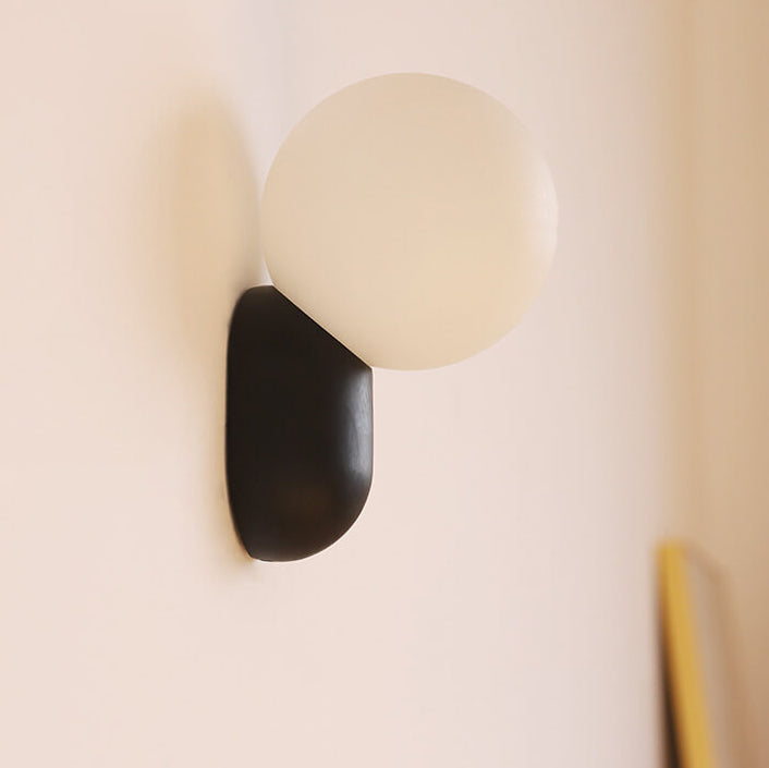 Chic Macaron Cream Resin 1-Light Wall Sconce Lamp for Modern Décor