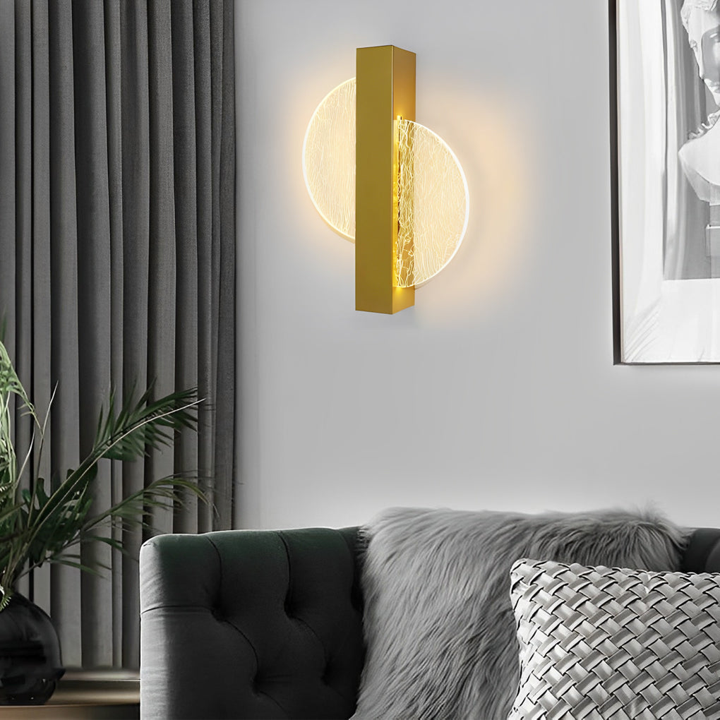 Nordic LED Wall Lamp, Round Square Semicircle Design for Bedroom Decor