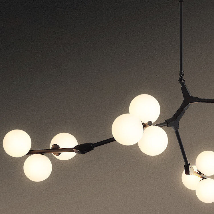 Modern Glass Chandelier with 12/18/24 Lights for Stylish Living Room