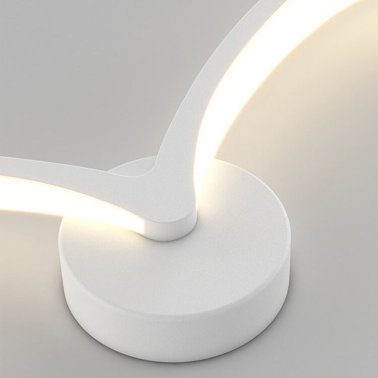 Nordic Minimalist White Acrylic LED Wall Sconce for Living Room Decor