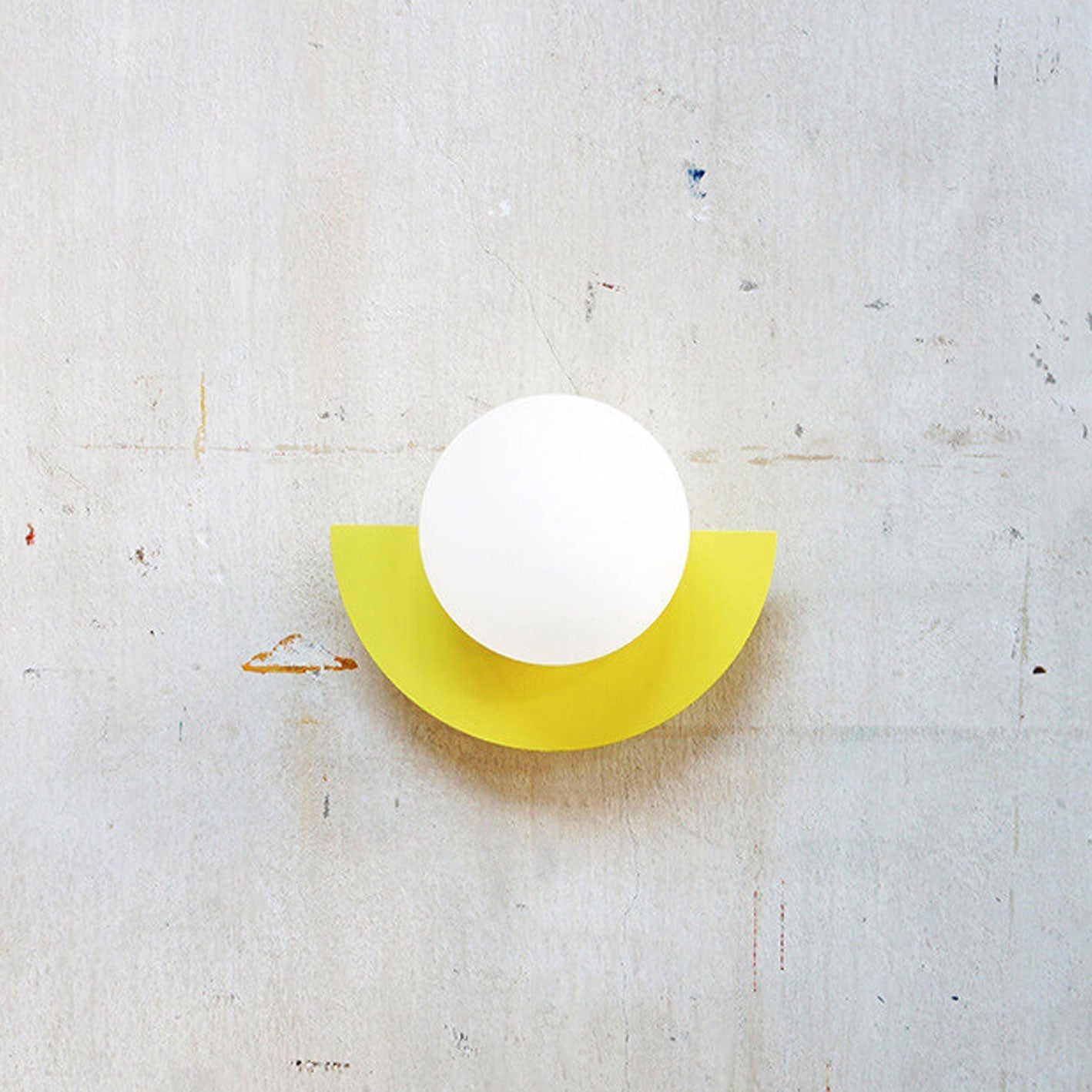 Colorful Glass Semi-Circle Wall Sconce Lamp for Modern Living Spaces