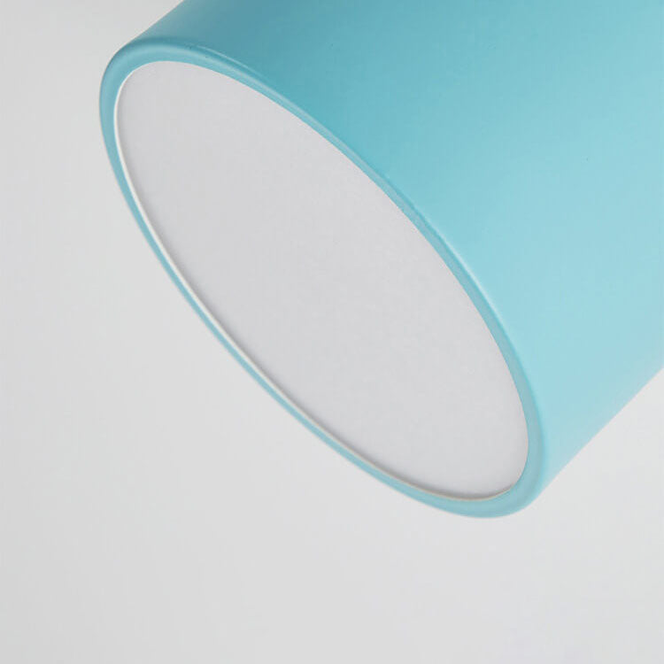 Elegant Scandinavian Solid Color LED Flush Mount Ceiling Light for Home