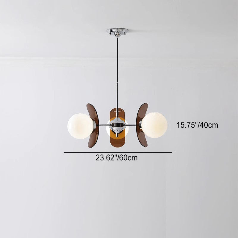 Mid-Century Modern Acrylic Magic Bean Chandelier for Living Room 3/8 Lights