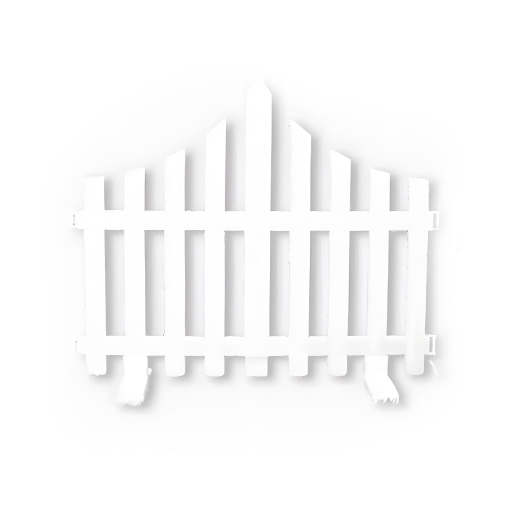 8-Pack Solar-Powered LED Wave Garden Fence Lights for Festive Decorations