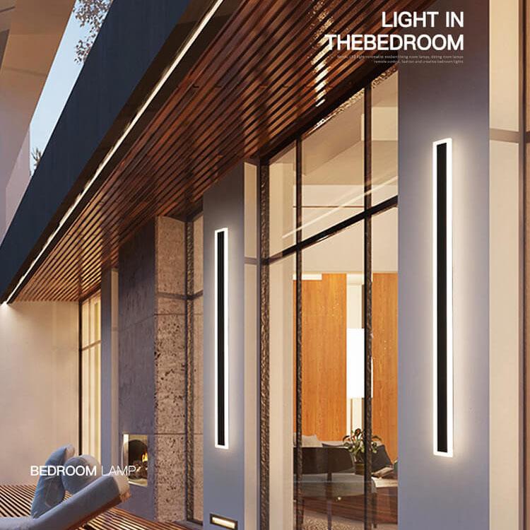 Sleek Waterproof 1-Light LED Acrylic Outdoor Wall Light for Patios