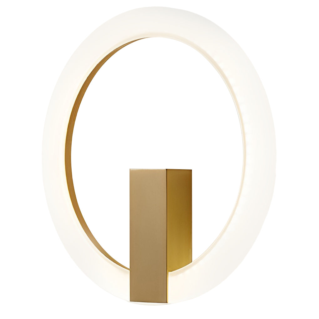 Modern Circle Dimmable LED Wall Sconce Light Fixture for Bedroom Decor