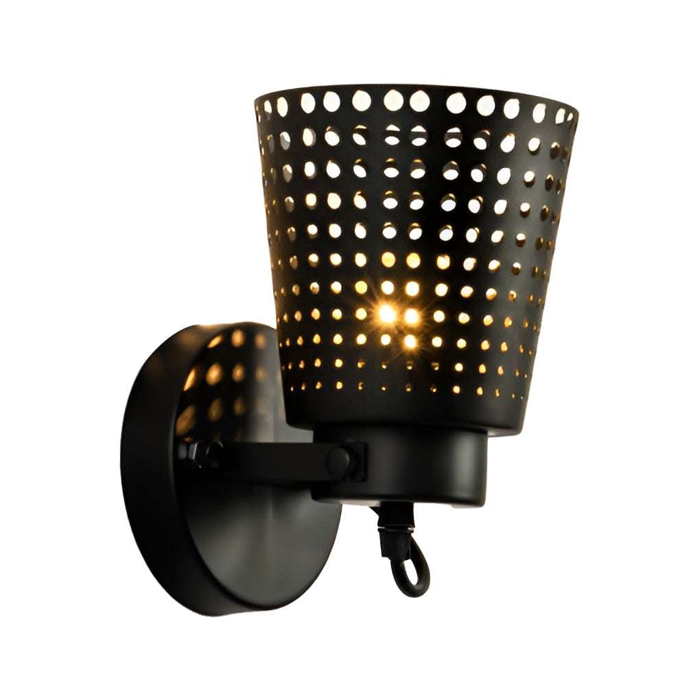 Adjustable Black Iron Industrial Wall Sconce Light for Retro Home Decor