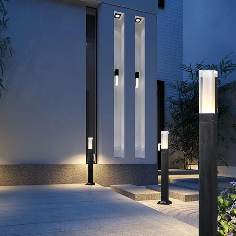 Stylish Acrylic LED Outdoor Waterproof Garden Light Column in White