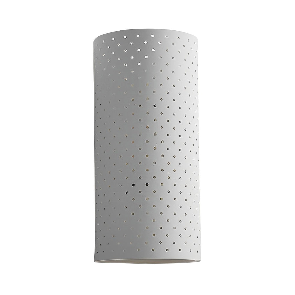 Sleek White Minimalist Gypsum LED Wall Lamp for Modern Indoor Spaces