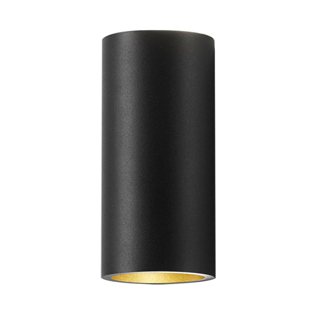 Modern Cylindrical LED Wall Washer Light in Sleek Black for Home Decor